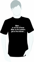 Beer is  not the answer.