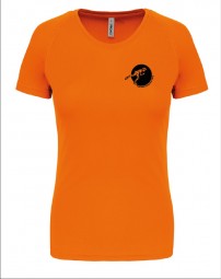 Sportshirt dames oranje voorkant